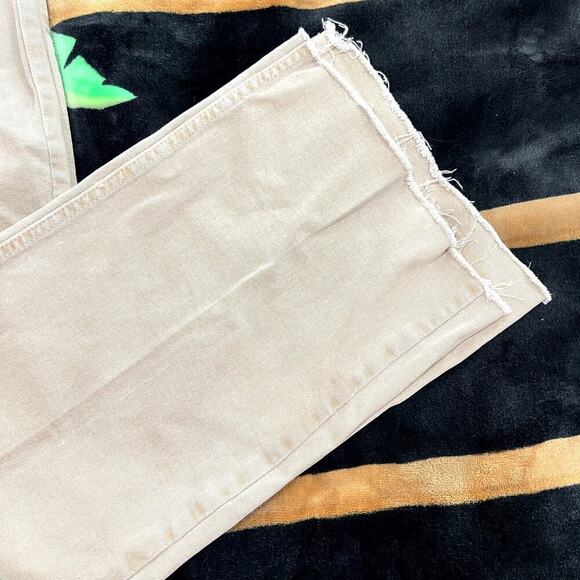 Mango Tan Culotte High Waist Jeans Catherine Wide Leg Size 2 - Picture 3 of 6